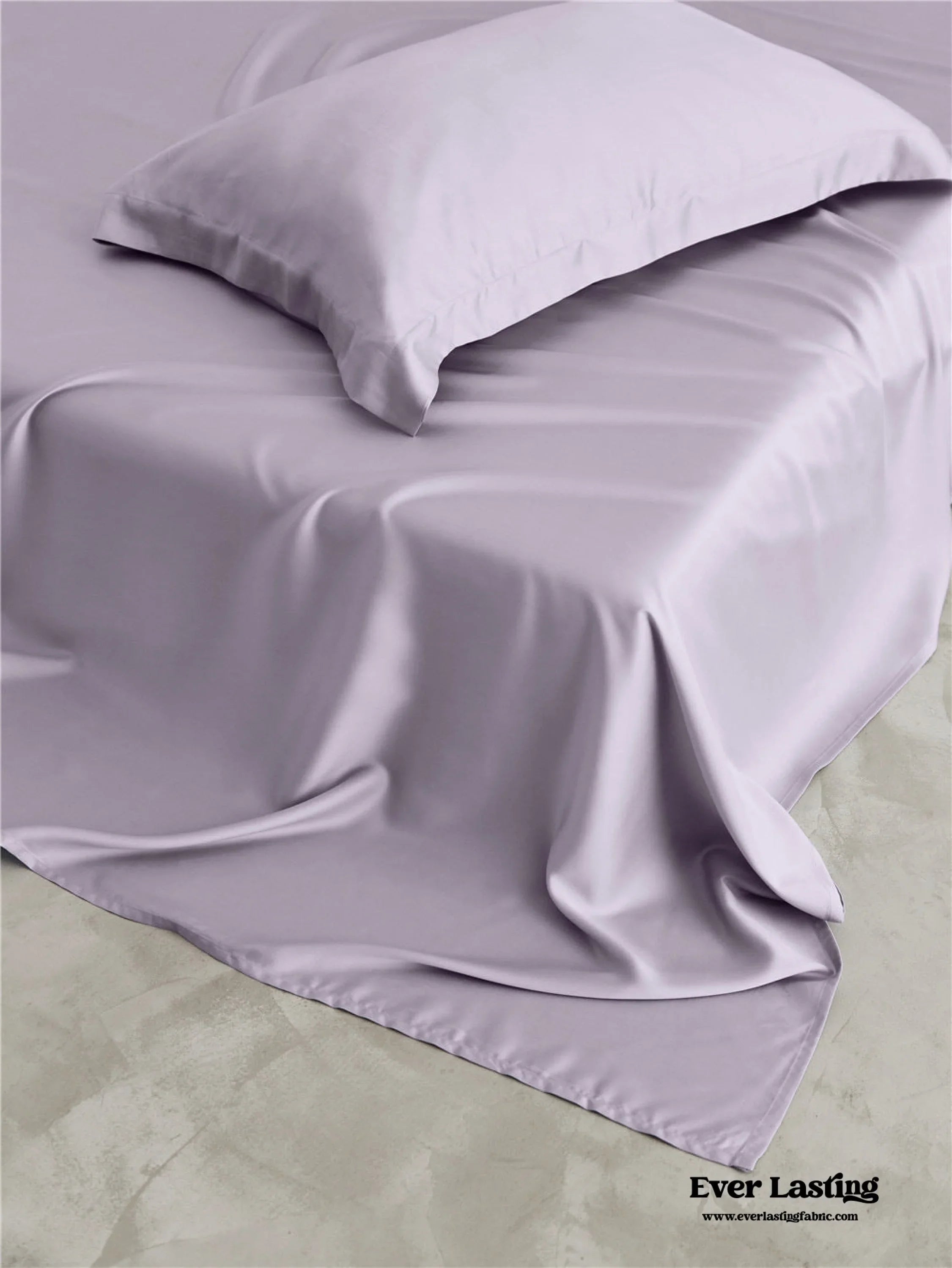 Silky Solid Tencel Bedding Set / Blue Ever Lasting