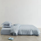 Silky Solid Tencel Bedding Set / Blue Ever Lasting
