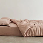 Silky Solid Tencel Bedding Set / Blue Ever Lasting