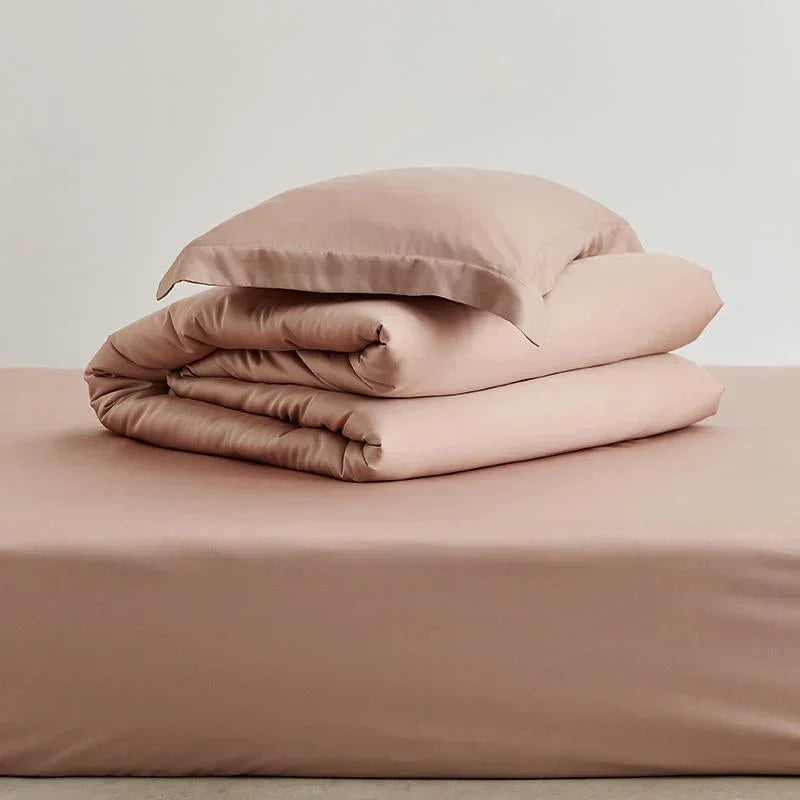 Silky Solid Tencel Bedding Set / Blue Ever Lasting