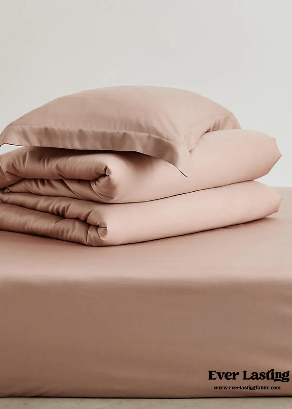 Silky Solid Tencel Bedding Set / Blue Ever Lasting