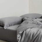 Silky Solid Tencel Bedding Set / Blue Ever Lasting