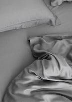 Silky Solid Tencel Bedding Set / Blue Ever Lasting