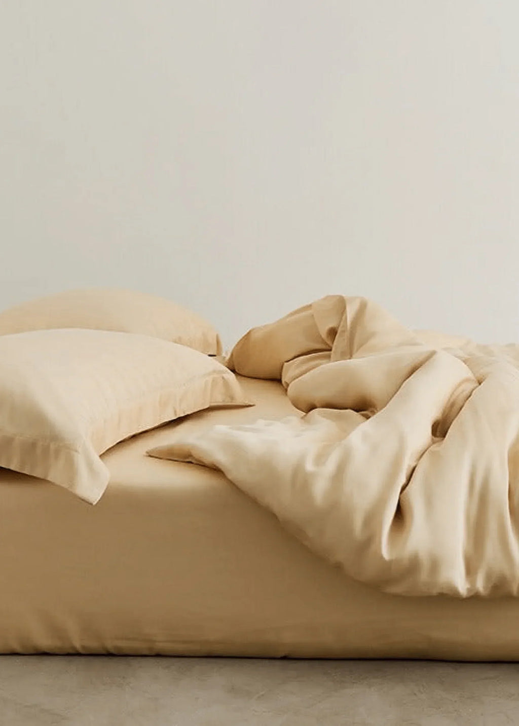 Silky Solid Tencel Bedding Set / Blue Ever Lasting