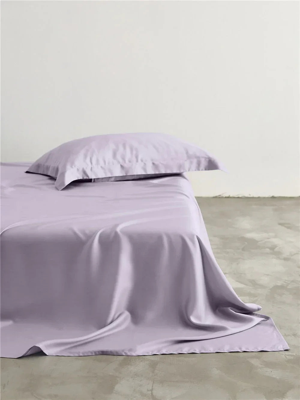 Silky Solid Tencel Bedding Set / Blue Ever Lasting