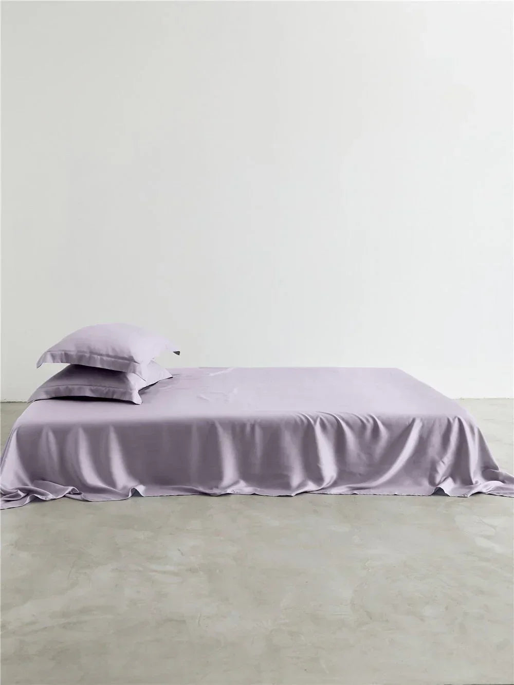 Silky Solid Tencel Bedding Set / Blue Ever Lasting