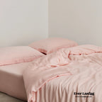 Silky Solid Tencel Bedding Set / Pink Ever Lasting