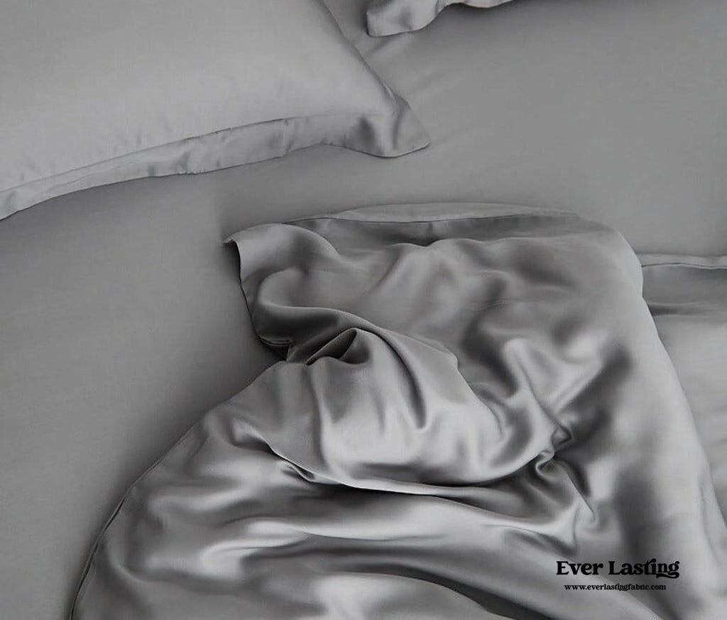 Silky Solid Tencel Bedding Set / Pink Ever Lasting