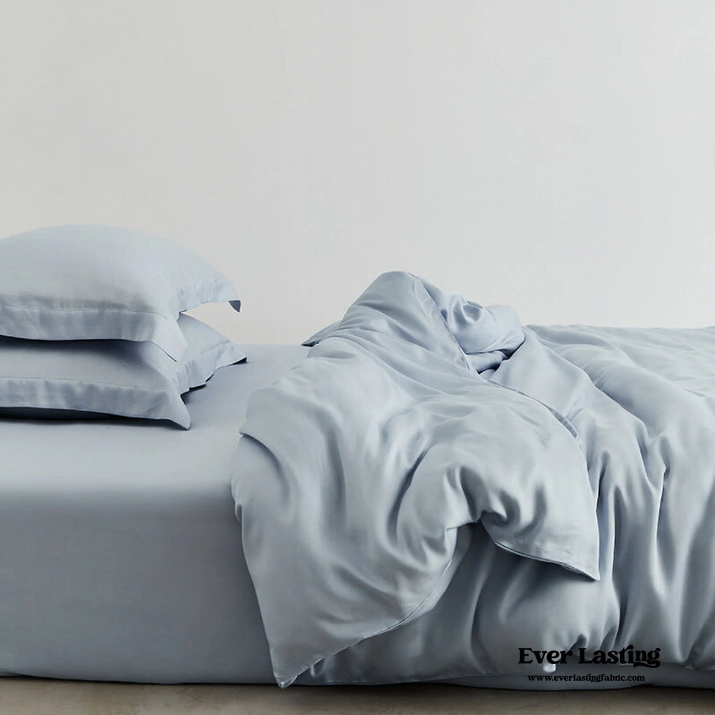 Silky Solid Tencel Bedding Set / Pink Ever Lasting