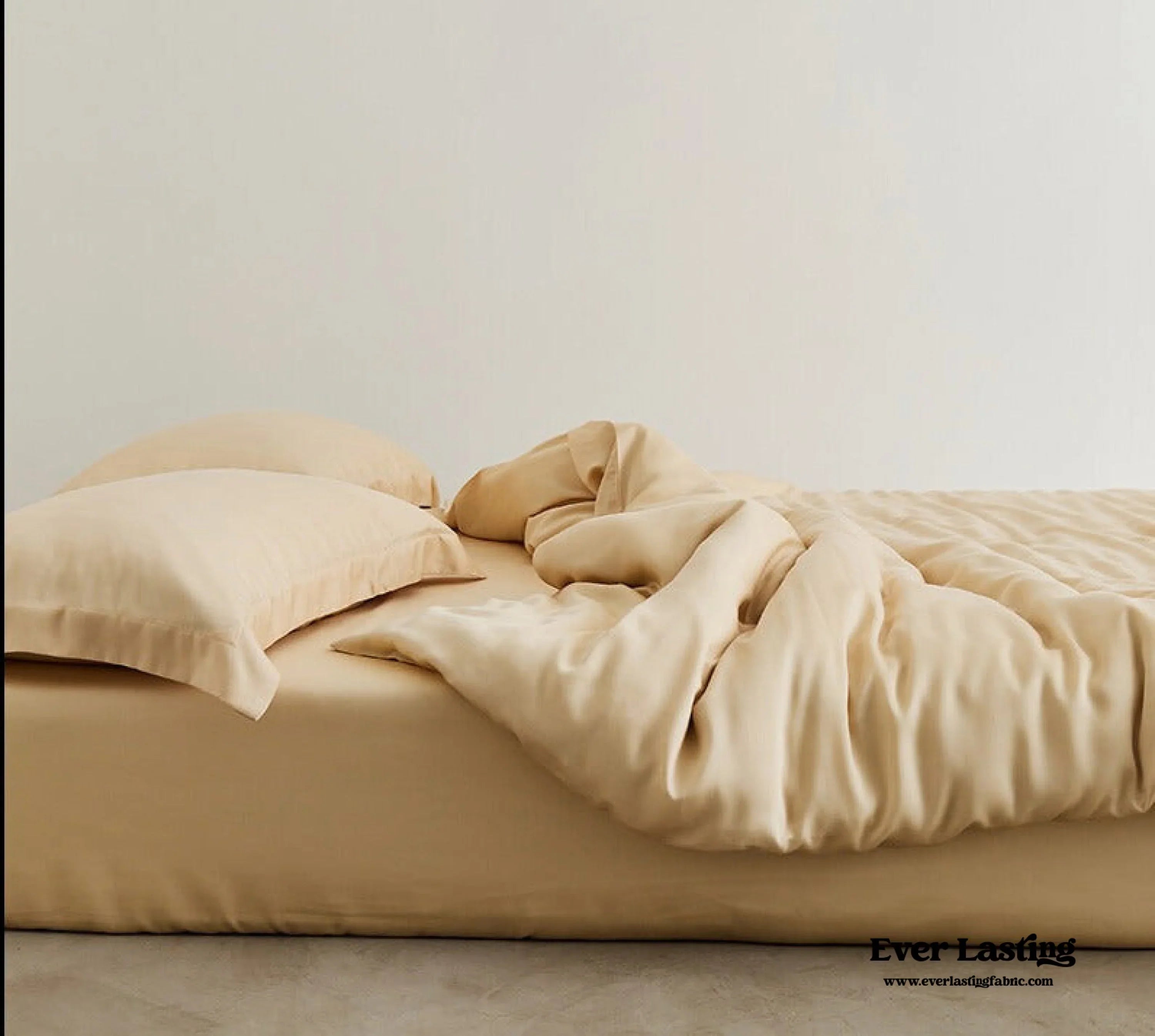 Silky Solid Tencel Bedding Set / Pink Ever Lasting