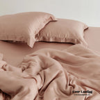 Silky Solid Tencel Bedding Set / Pink Ever Lasting