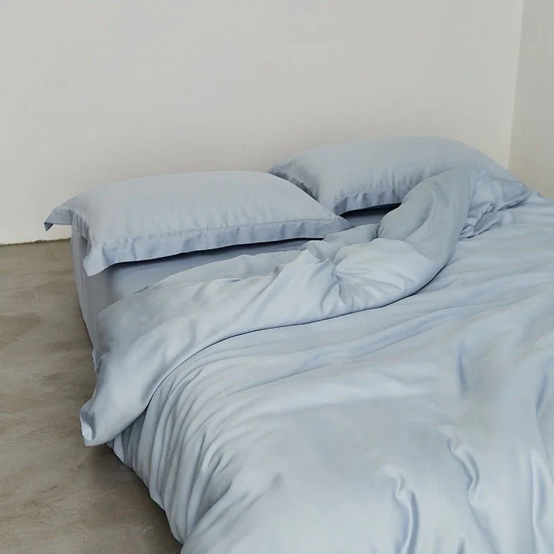 Silky Solid Tencel Bedding Set / Pink Ever Lasting