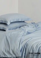 Silky Solid Tencel Bedding Set / Blue Ever Lasting
