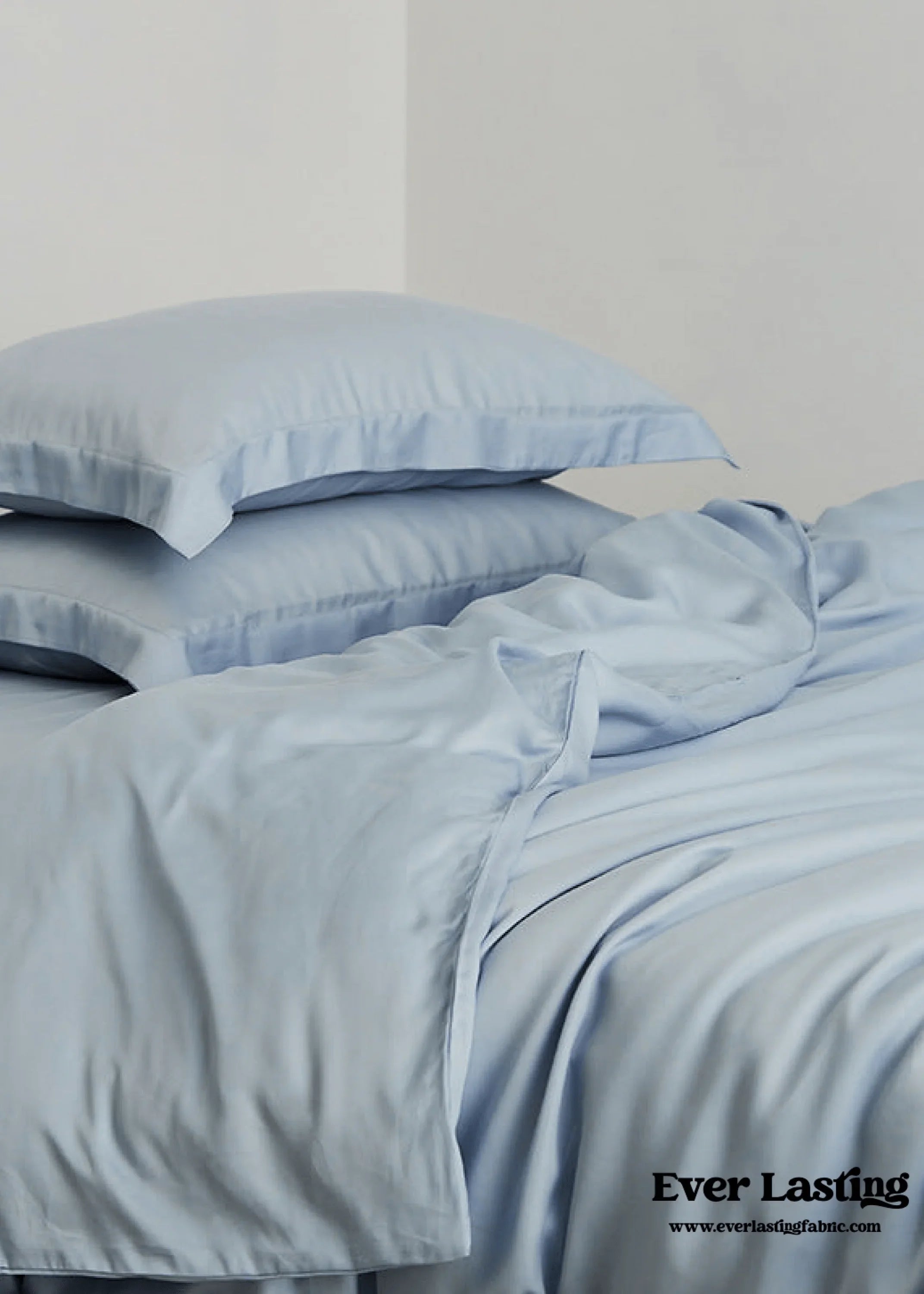 Silky Solid Tencel Bedding Set / Pink Ever Lasting