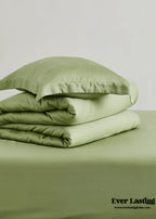 Silky Solid Tencel Bedding Set / Blue Ever Lasting