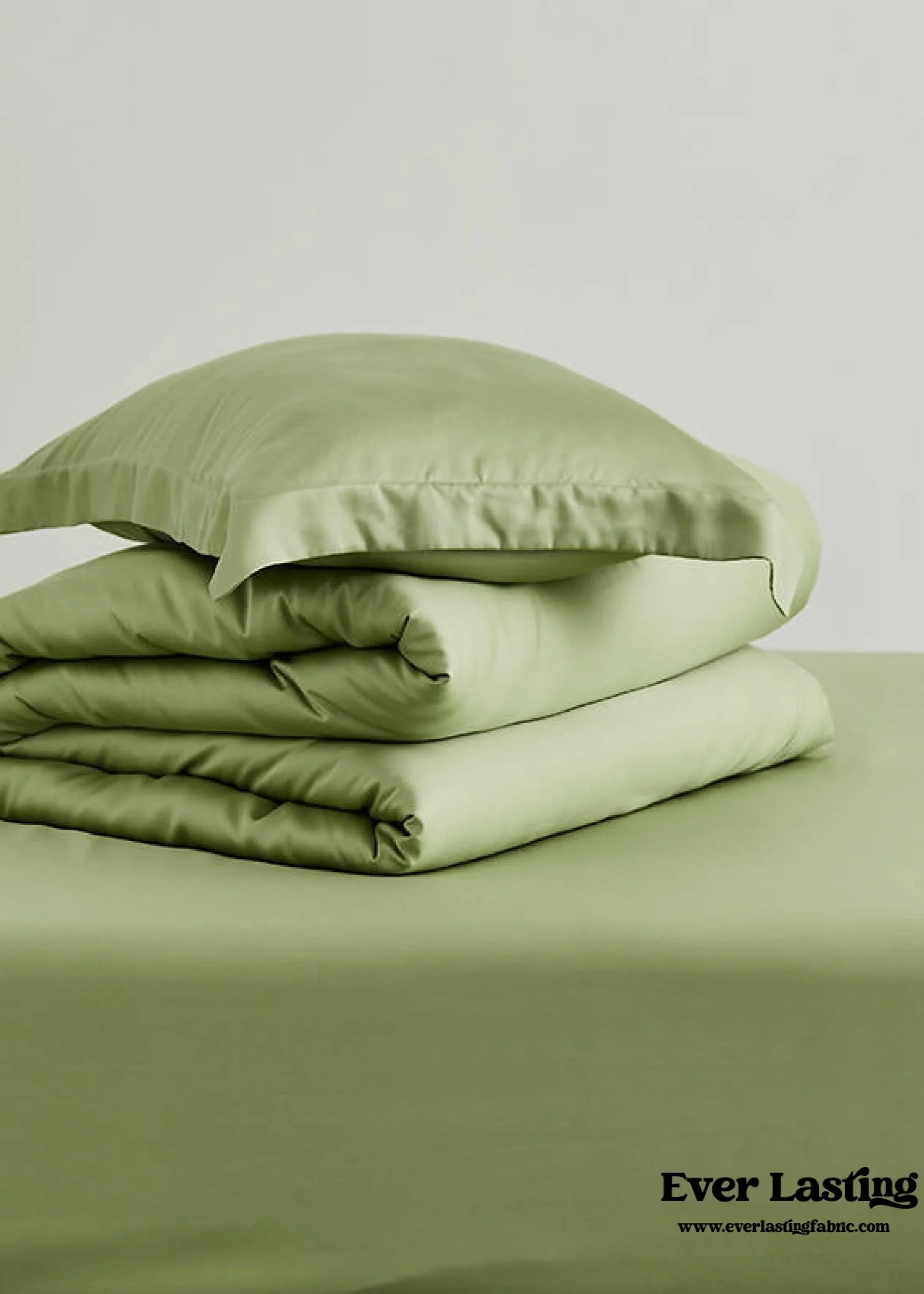 Silky Solid Tencel Bedding Set / Blue Ever Lasting