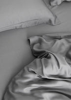 Silky Solid Tencel Bedding Set / Blue Ever Lasting