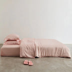 Silky Solid Tencel Bedding Set / Pink Ever Lasting