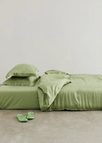 Silky Solid Tencel Bedding Set / Pink Ever Lasting