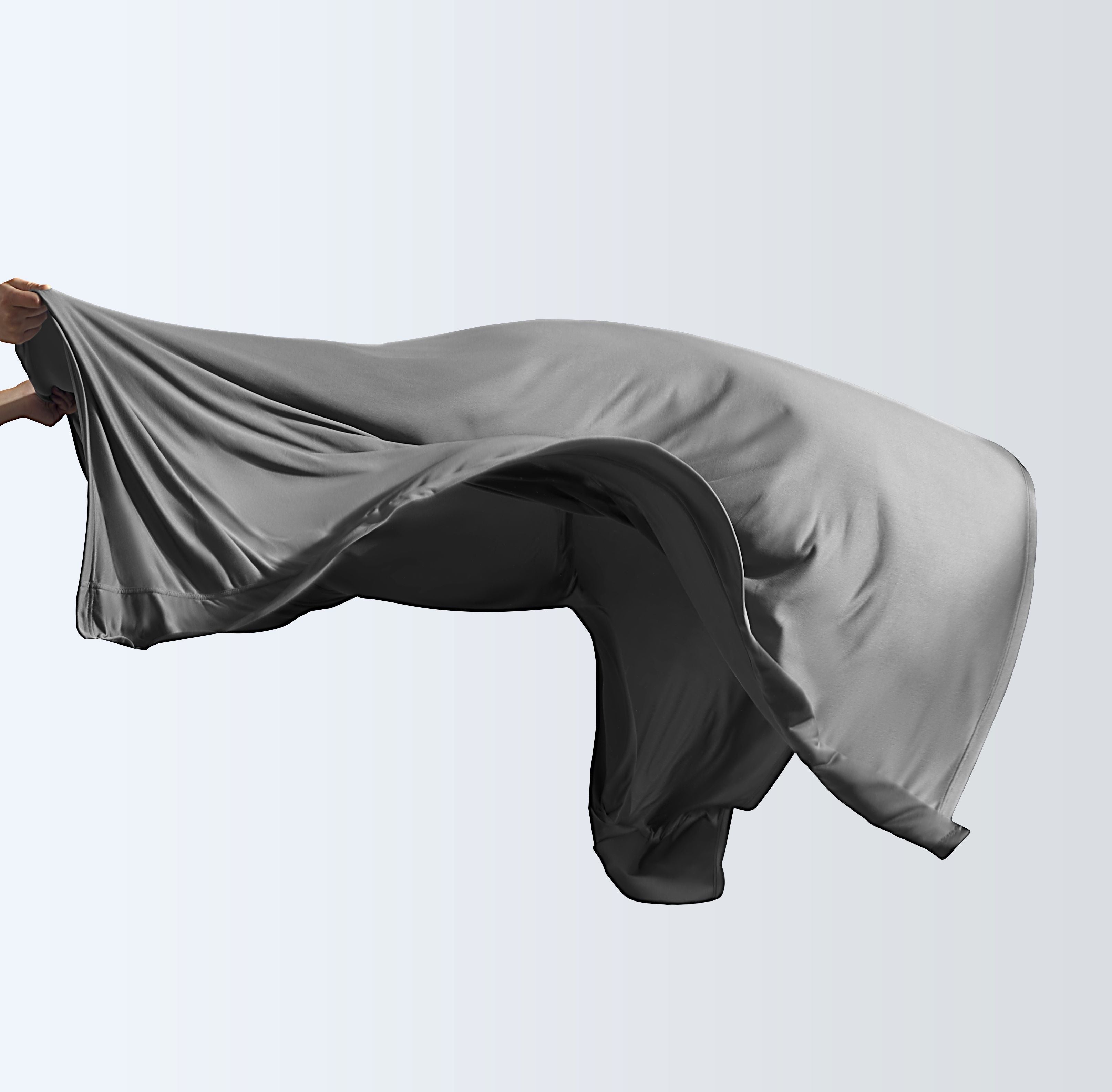 100% Microfiber Jersey Knit Sheet Set with Pillowcases-Grey