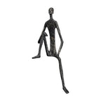 Abstract Figurine - Modern Silver Desktop Ornament, in-use display - House Of Avana