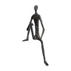 Abstract Figurine - Modern Silver Desktop Ornament, lifestyle image - House Of Avana