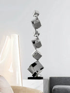 Geometric Sculpture - Northern Style Silver, detail shot - House Of Avana