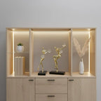 Metal Statue - Nordic Silver Acrobatic Figure, lifestyle image - House Of Avana