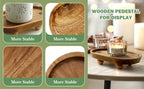 Simple Wooden Platter - Perfect for Scent Therapy, Sweets, And Household Arrangement - Multifunctional Item (Non-Food Contact) House Of Avana [[SKU:HOA-TRY-403]]