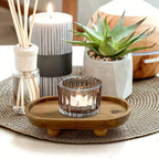 Simple Wooden Platter - Perfect for Scent Therapy, Sweets, And Household Arrangement - Multifunctional Item (Non-Food Contact) House Of Avana [[SKU:HOA-TRY-403]]