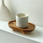 Simple Wooden Platter - Perfect for Scent Therapy, Sweets, And Household Arrangement - Multifunctional Item (Non-Food Contact) House Of Avana