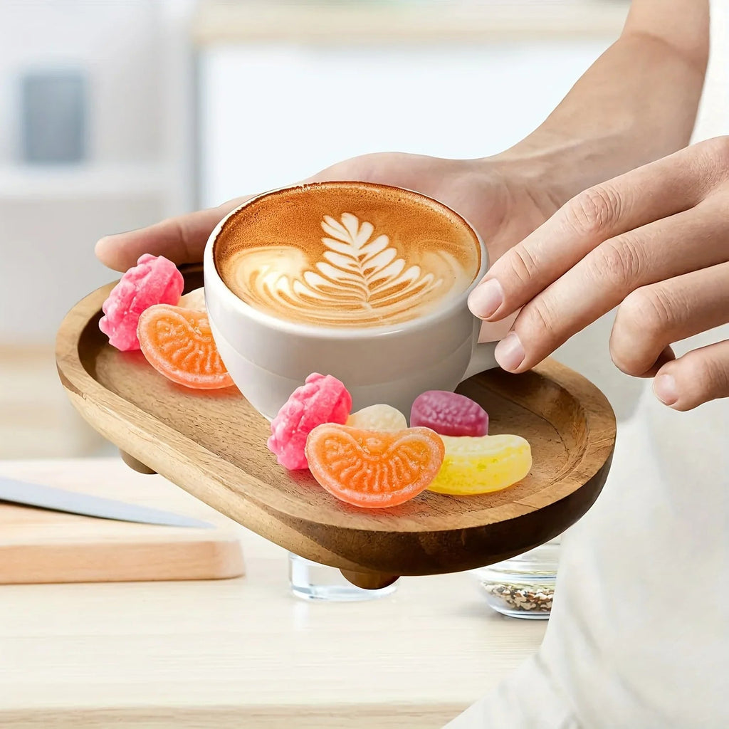 Simple Wooden Platter - Perfect for Scent Therapy, Sweets, And Household Arrangement - Multifunctional Item (Non-Food Contact) House Of Avana [[SKU:HOA-TRY-403]]