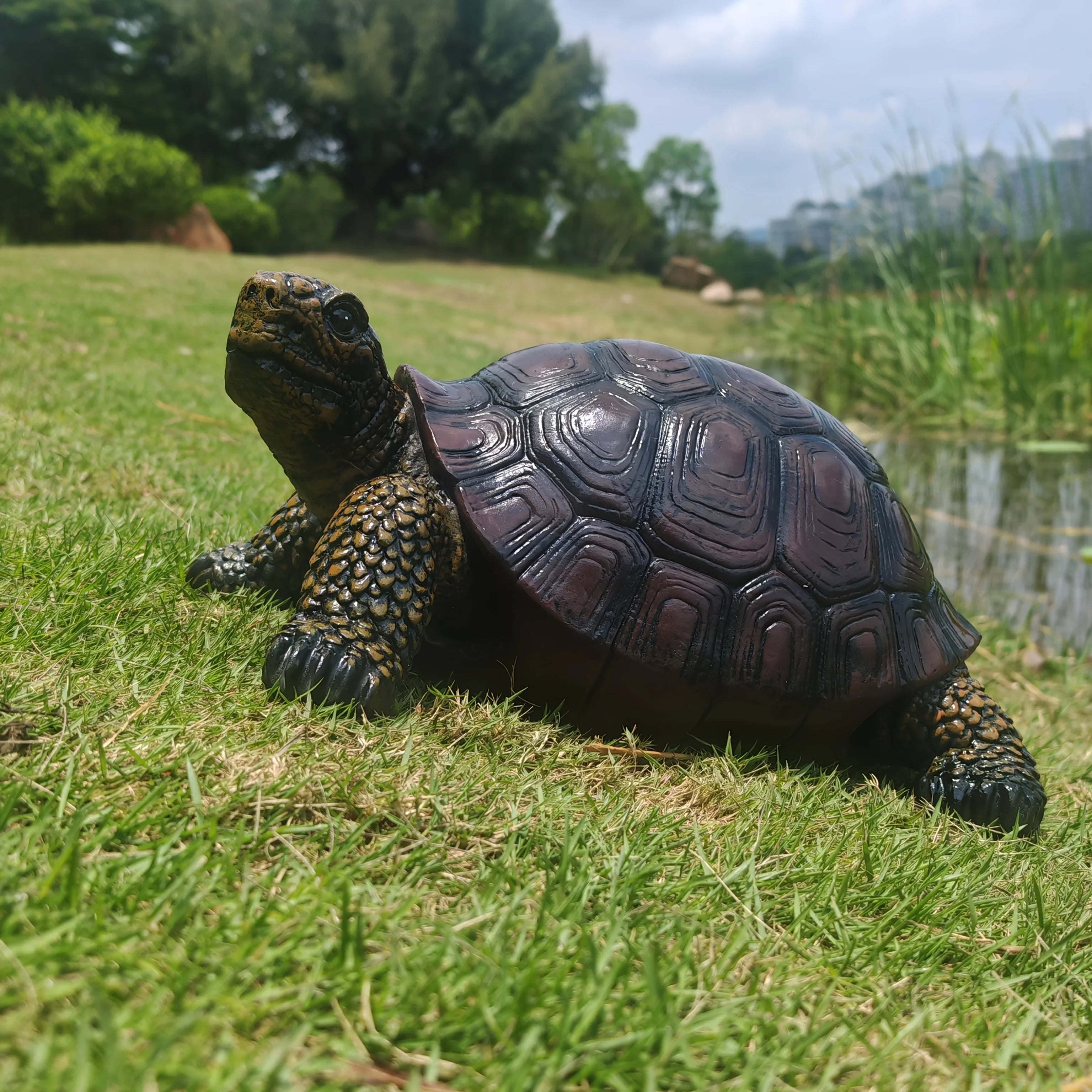 [Simulated Turtle for Home Decor] 1pc Simulated Turtle, Suitable for Home Decoration, Courtyard Decoration, Garden Decoration House Of Avana