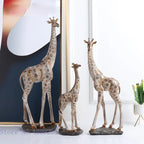 Simulation Animal Giraffe Family Giraffe Ornaments Animal Sculpture Modern Home Decoration Accessories Handicraft Furnishings - House Of Avana