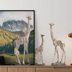 Simulation Animal Giraffe Family Giraffe Ornaments Animal Sculpture Modern Home Decoration Accessories Handicraft Furnishings - House Of Avana