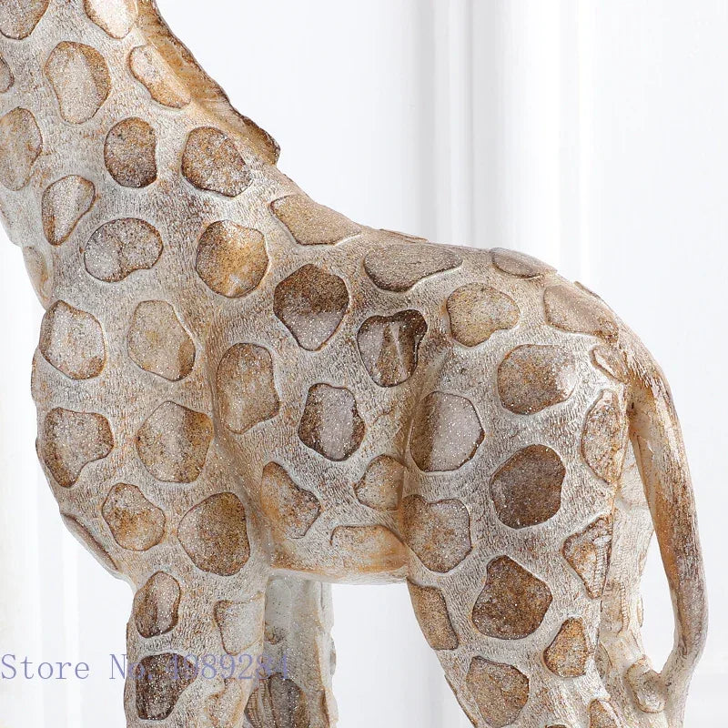 Simulation Animal Giraffe Family Giraffe Ornaments Animal Sculpture Modern Home Decoration Accessories Handicraft Furnishings - House Of Avana