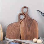 Set of 2 Walnut Slicing Boards - High Quality Handcrafted Kitchen Slicing Boards for Food Preparation, Food Safe Wood Material, Perfect for Couples And Home Chefs House Of Avana [[SKU:HOA-CHB-003]]