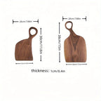 Set of 2 Walnut Slicing Boards - High Quality Handcrafted Kitchen Slicing Boards for Food Preparation, Food Safe Wood Material, Perfect for Couples And Home Chefs House Of Avana [[SKU:HOA-CHB-003]]