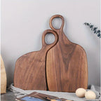 Set of 2 Walnut Slicing Boards - High Quality Handcrafted Kitchen Slicing Boards for Food Preparation, Food Safe Wood Material, Perfect for Couples And Home Chefs House Of Avana