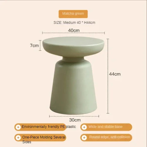 Small Round Table Sofa Side Table Living Room Porch Ottoman Coffee Table Home Small Apartment Coffee Table Designer Low Table - House Of Avana