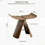 Solid Wood Stool Ottoman - House of Avana