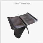 Solid Wood Stool Ottoman - House of Avana