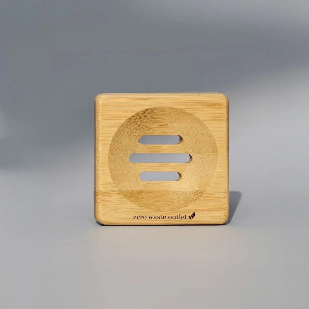Small Square Bamboo Soap Dish Zero Waste Outlet
