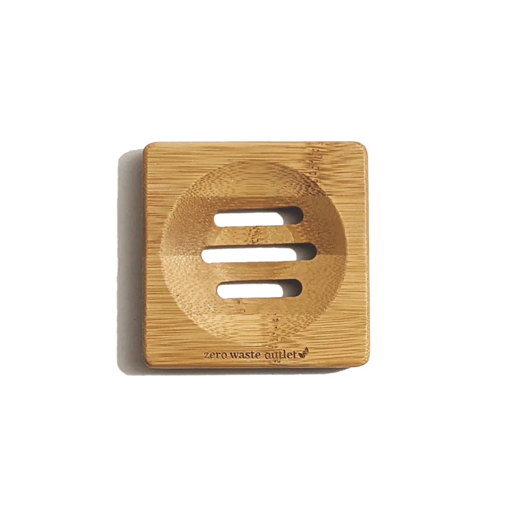 Small Square Bamboo Soap Dish Zero Waste Outlet