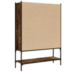 Bookcase Smoked Oak 102x30x141.5 cm Engineered Wood-for Living Room, Home Office, Dinning Room, Bookcase and Bookshelf for Living Room, Study, Office, Bedroom- Freestanding Shelving-Geometric Storage Organizer Bookcase with O House Of Avana