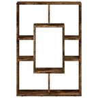 Bookcase Smoked Oak 63X20X90 Cm Engineered Wood- Home Decor, Shelving, Display Racks, Collection Racks, Shoe Racks, Clothes Hangers, Towel Racks, Tool Racks, Sturdy And Durable, Multi-Layer Design, Large Capacity Storage, Eas House Of Avana