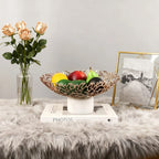 Snack Tray - Luxury Ceramic White