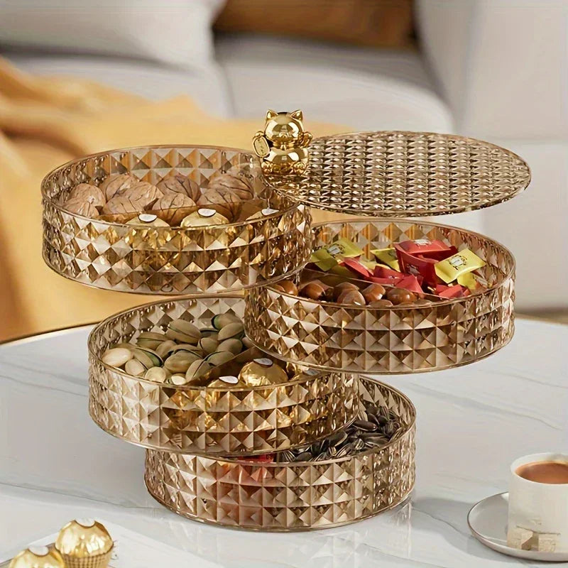 Snack Tray - With Lid Plastic