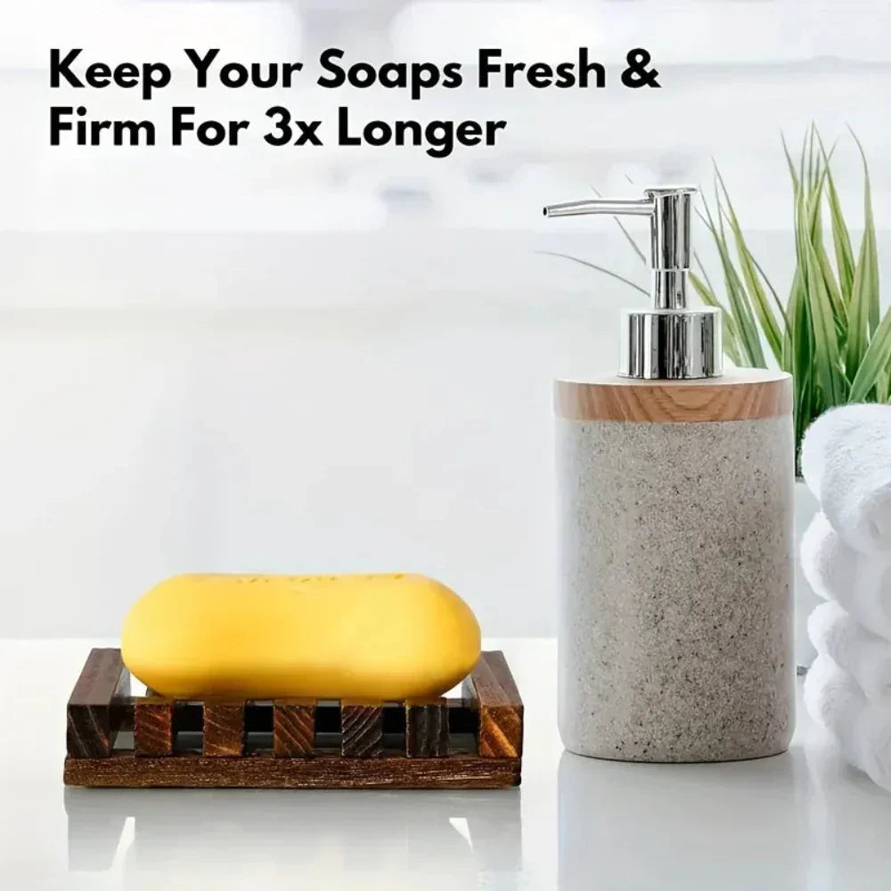 Soap Dish - Self Draining Wooden