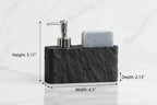 Soap Dispenser - Ceramic Black Natural